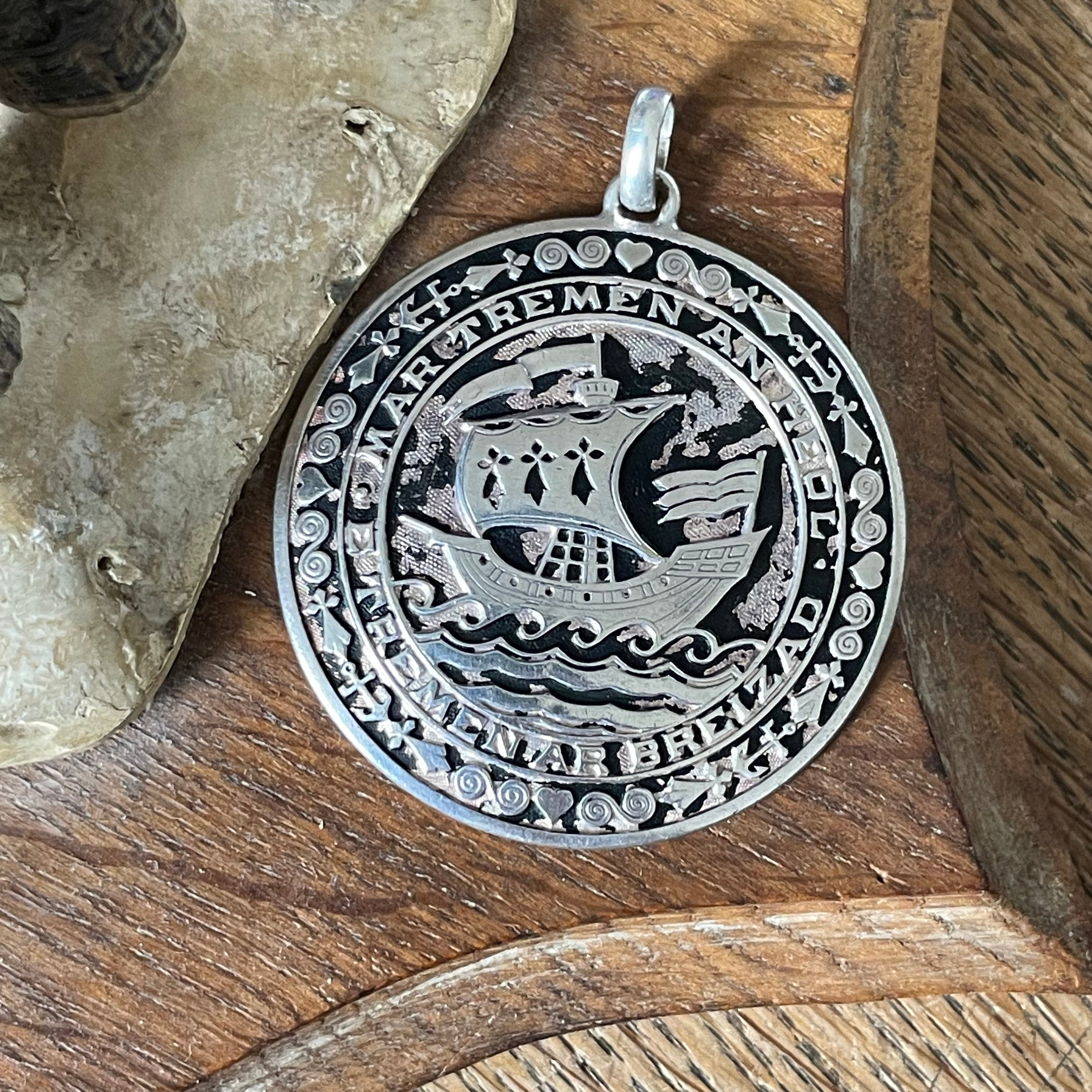 Pendentif Breton Ancien De La Marque Kelt - Bijou Celtique Vintage