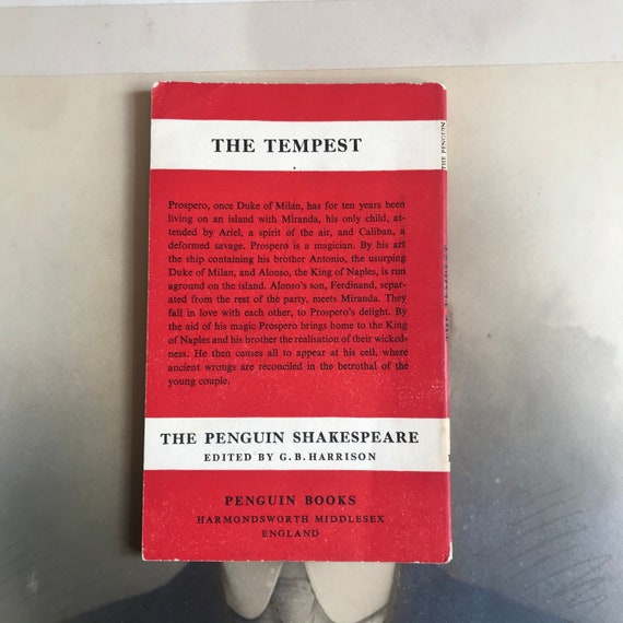 Vintage Penguin Book - the Tempest - by William Shakespeare