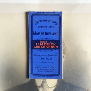 Antike Bartholomäus Viertel Karte von Irland - Nordwalsham - Blätter 132, 148 - 1901 - Neuwertig Zustand -