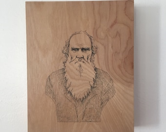 Portrait of Leo Tolstoy 8" x 10"