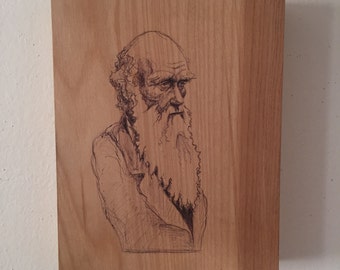 Portrait of Charles Darwin 6" x 8"
