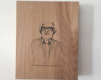 Ray Bradbury Portrait 8" x 10"