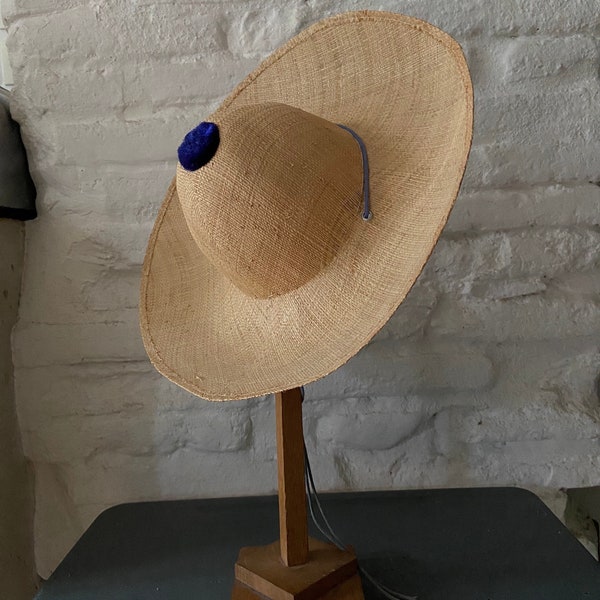 Chapeau paille enfant vintage années 50