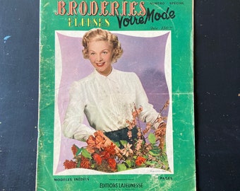 Votre Mode,broderies blouses,broderies années 50