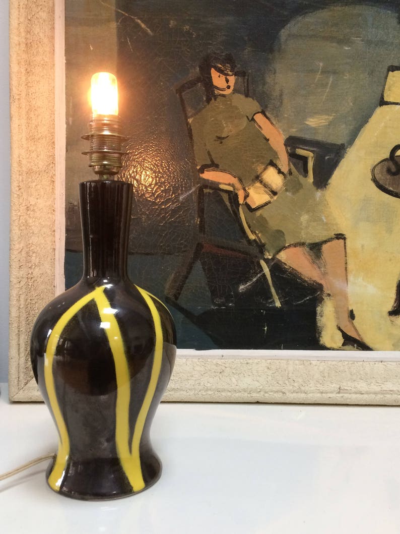 Mid Century Spirit Vallauris Ceramic Lamp Base Etsy