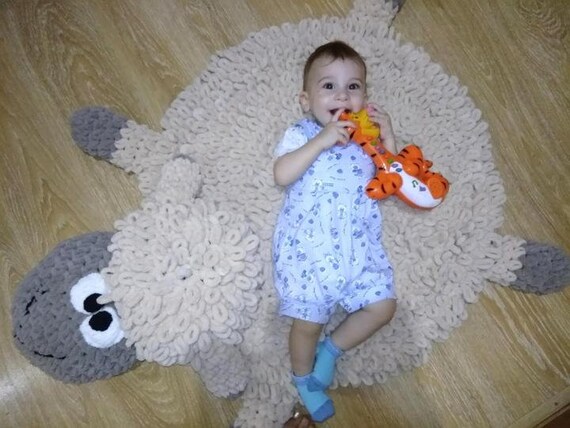 sheep baby play mat