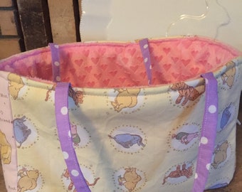 Doll diaper bag with accessories