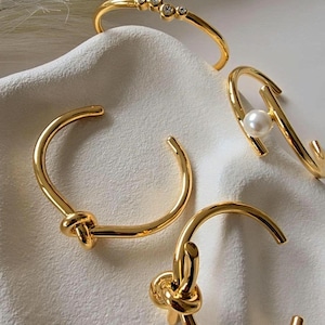 18k gold plated  adjustable bangles Everyday wear, non tarnish, waterproof, adjustable.