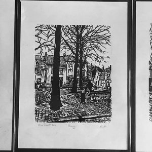 3 prints of Bruges