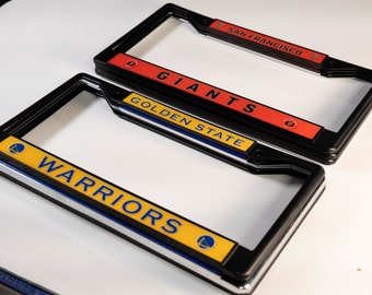 Custom license frame - Metal and Epoxy