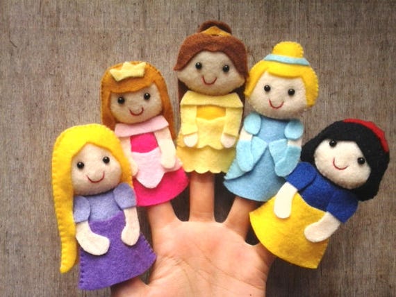 princess finger puppets