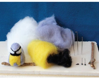 Kit de feutrage de la laine à l'aiguille.