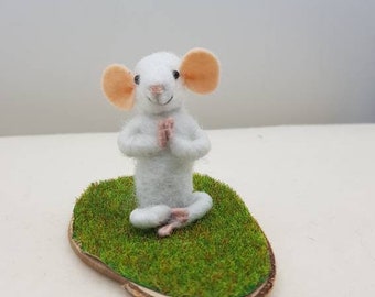 Souris blanche zen