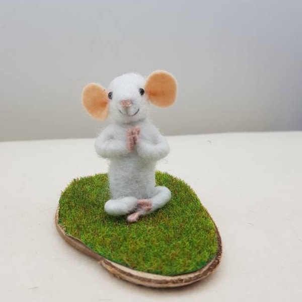 Souris blanche zen