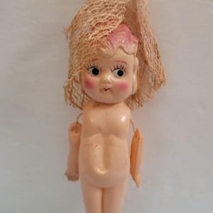 Rare Grande Poupée Ancienne Made In Japan Bébé Caractère En Celluloïds