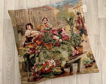 Vintage Style  Tapestry 17" Cushion Cover - High Quality - Satisfaction Guarantee - SALE