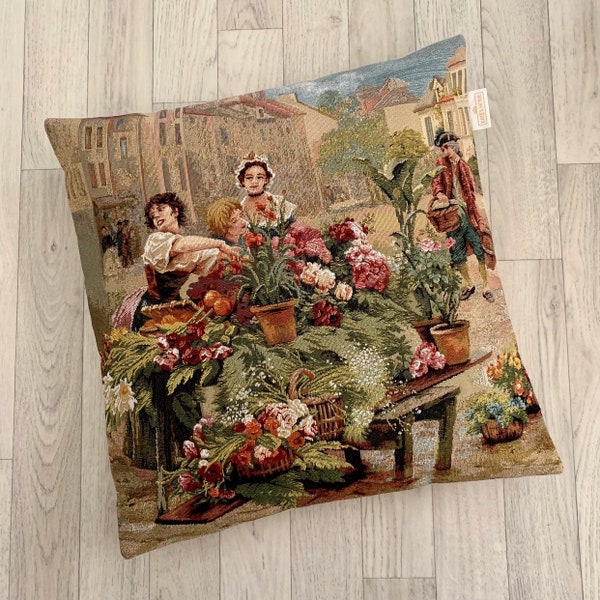 Vintage Style  Tapestry 17" Cushion Cover - High Quality - Satisfaction Guarantee - SALE