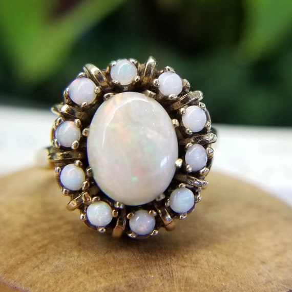 Mid Century Opal Ring