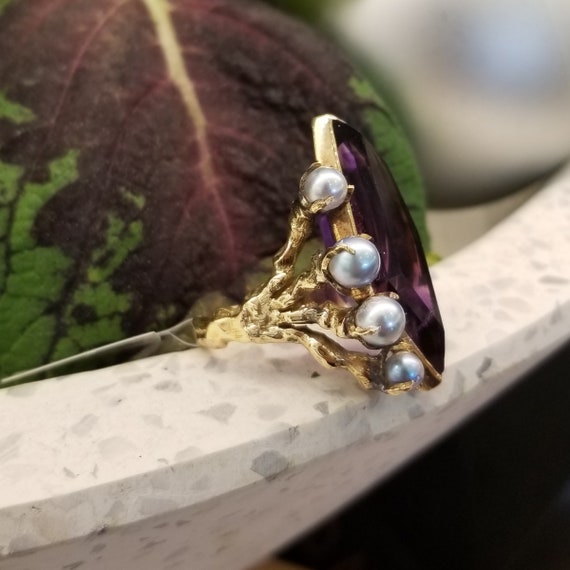 Avant Garde Style Statement Ring - image 2