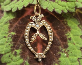 Victorian Pearl Pendant