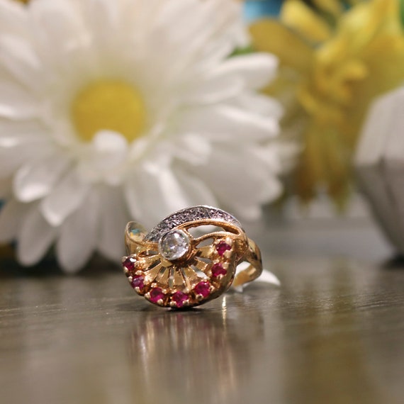 Deco Statement Ring - image 1