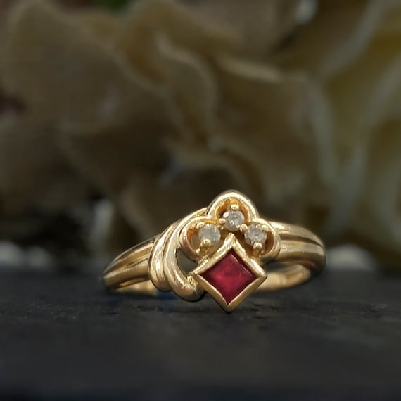 Vintage Ruby Ring - image 1