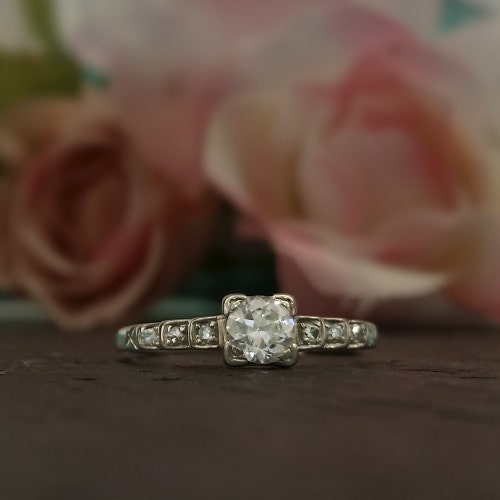 Vintage Engagement Ring Etsy