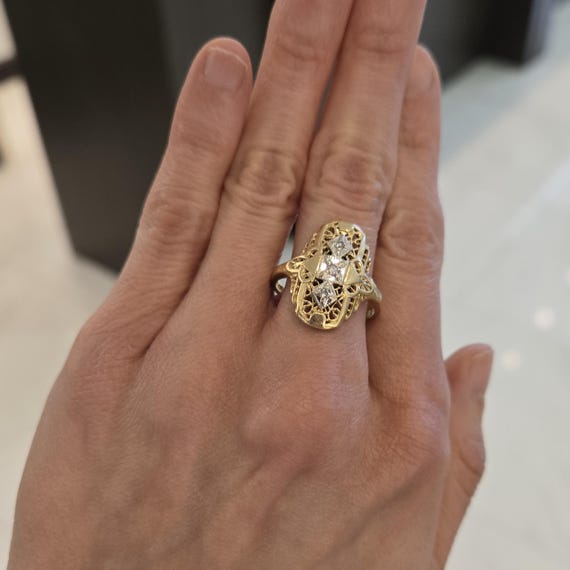 Art Deco Revival Statement Ring - image 4