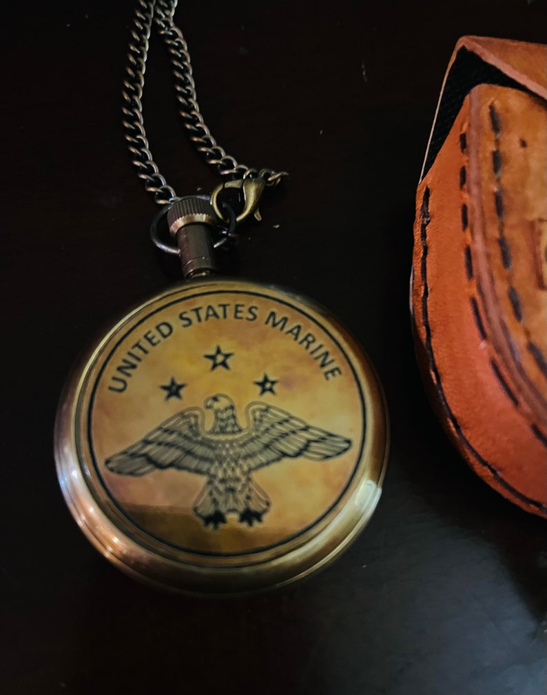 Marines Pocket Watch Memorabilia MARINES Gift image 2