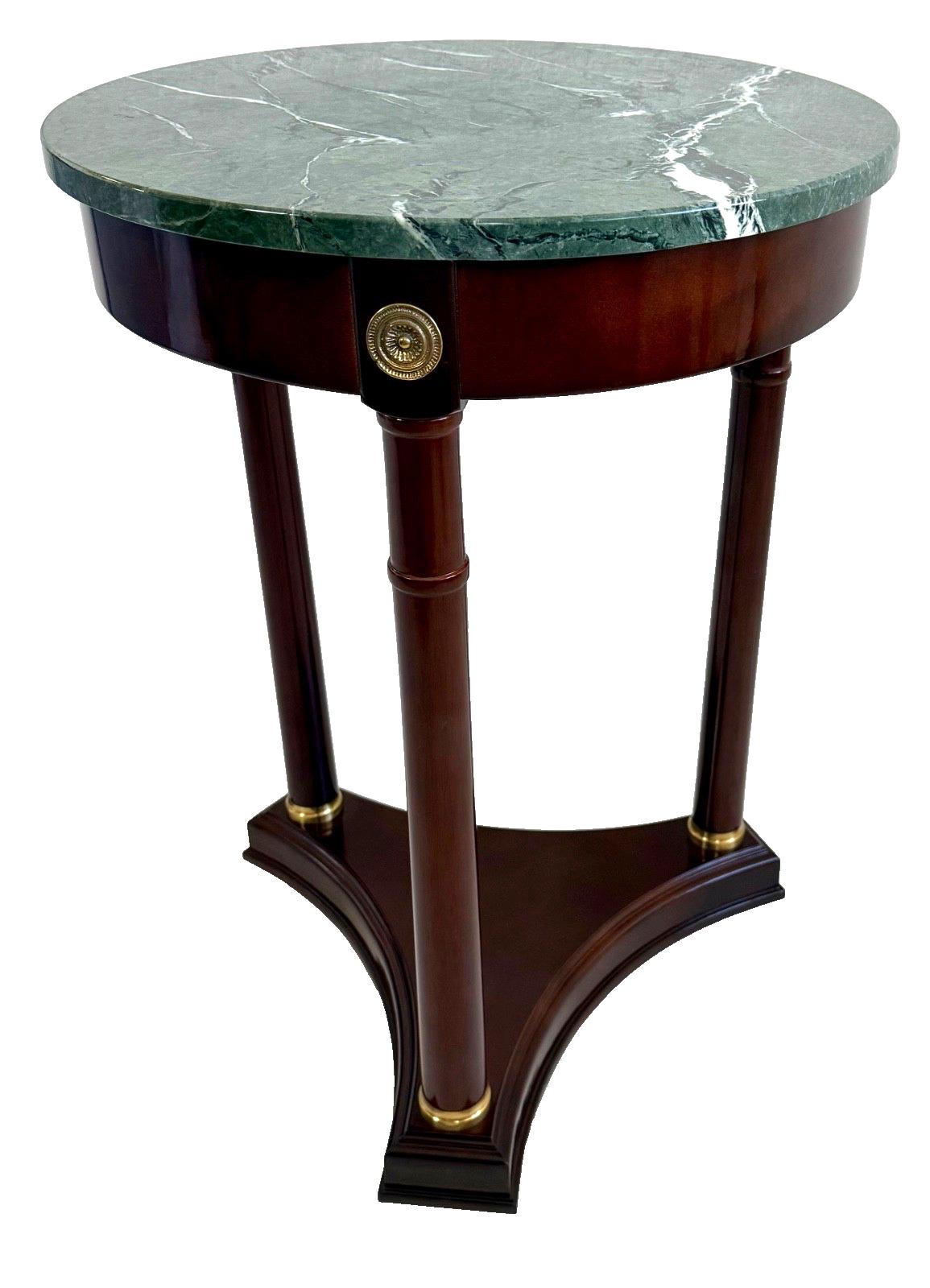 B-COMPANY　テーブル 縦49　横99　高さ40　アンティーク Bombay Co French Empire Neoclassical Style Mahogany Marble Side