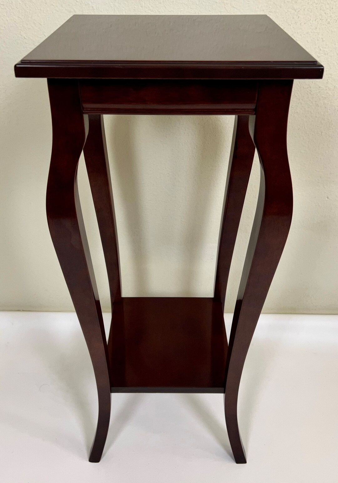 Bombay Co. Mahogany 2tier Pedestal Stand Side Table Etsy