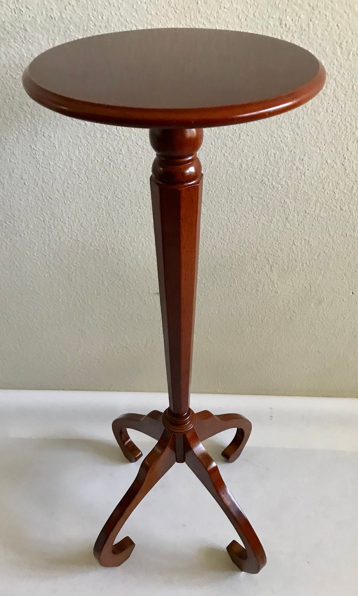 Bombay Company Maple Wood Pedestal Stand Table 35 Etsy UK