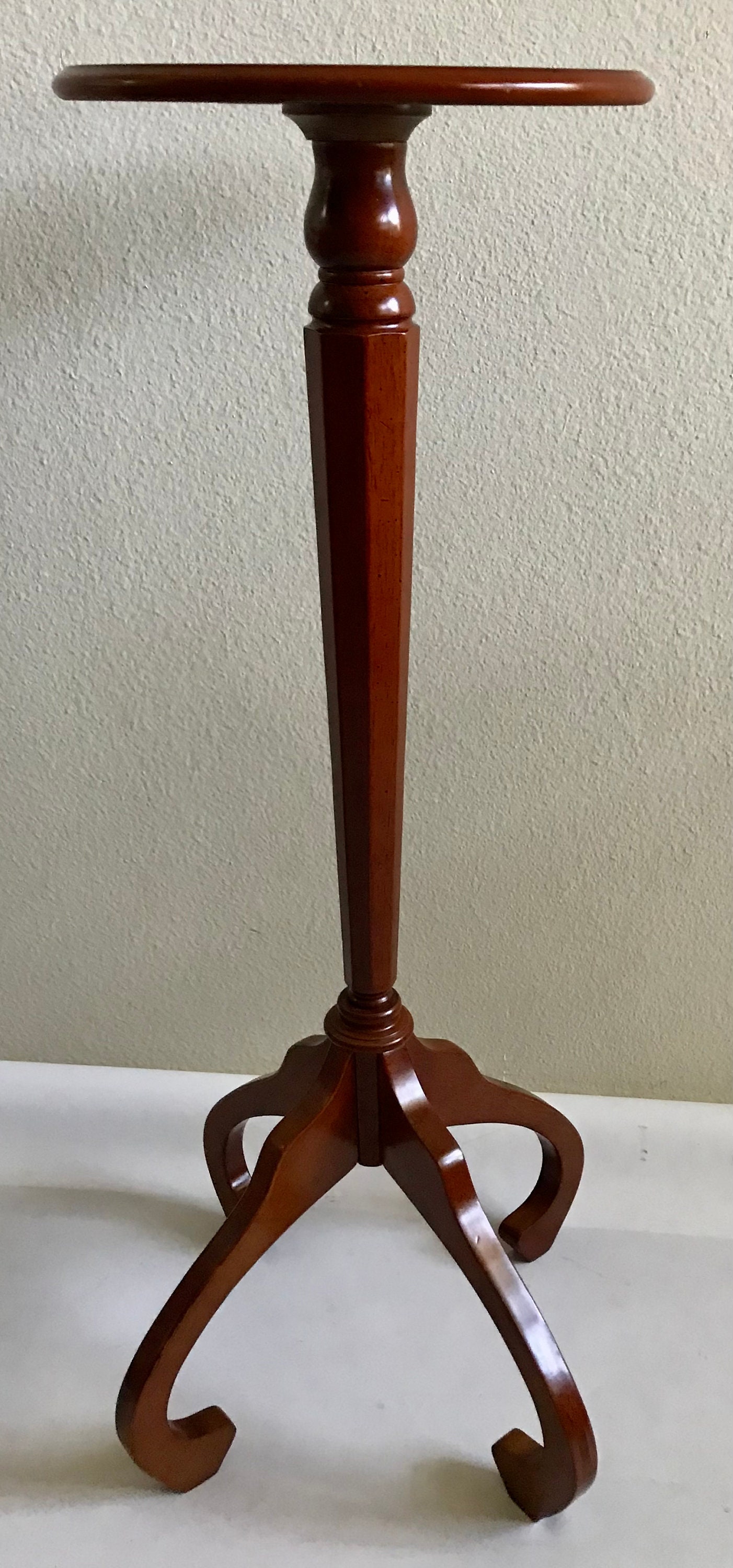 Bombay Company Maple Wood Pedestal Stand Table 35 Etsy UK