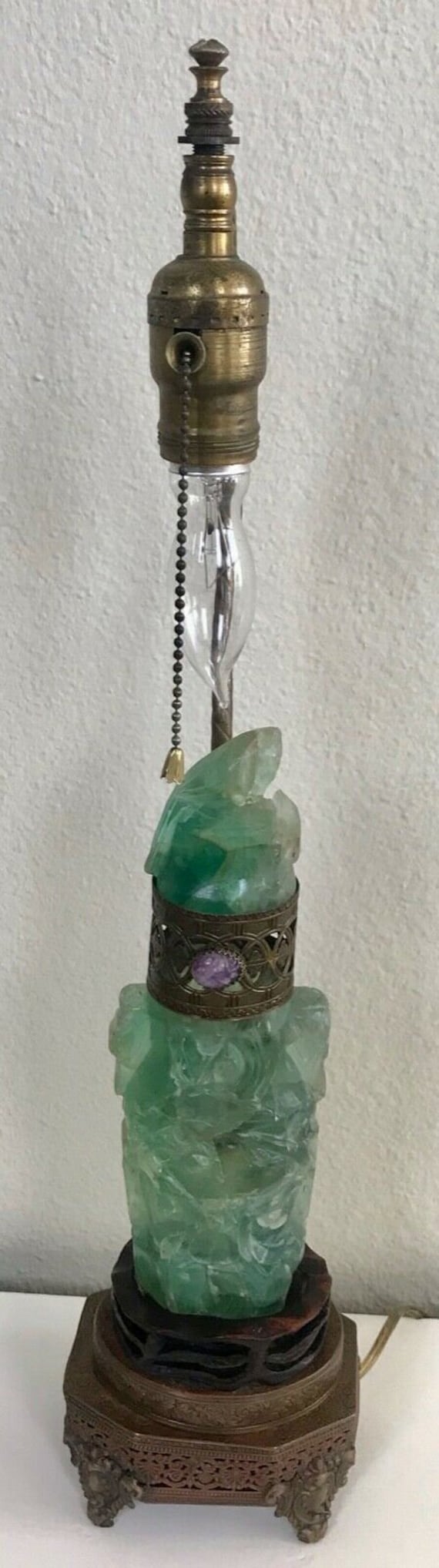 Antique jade lamp deals