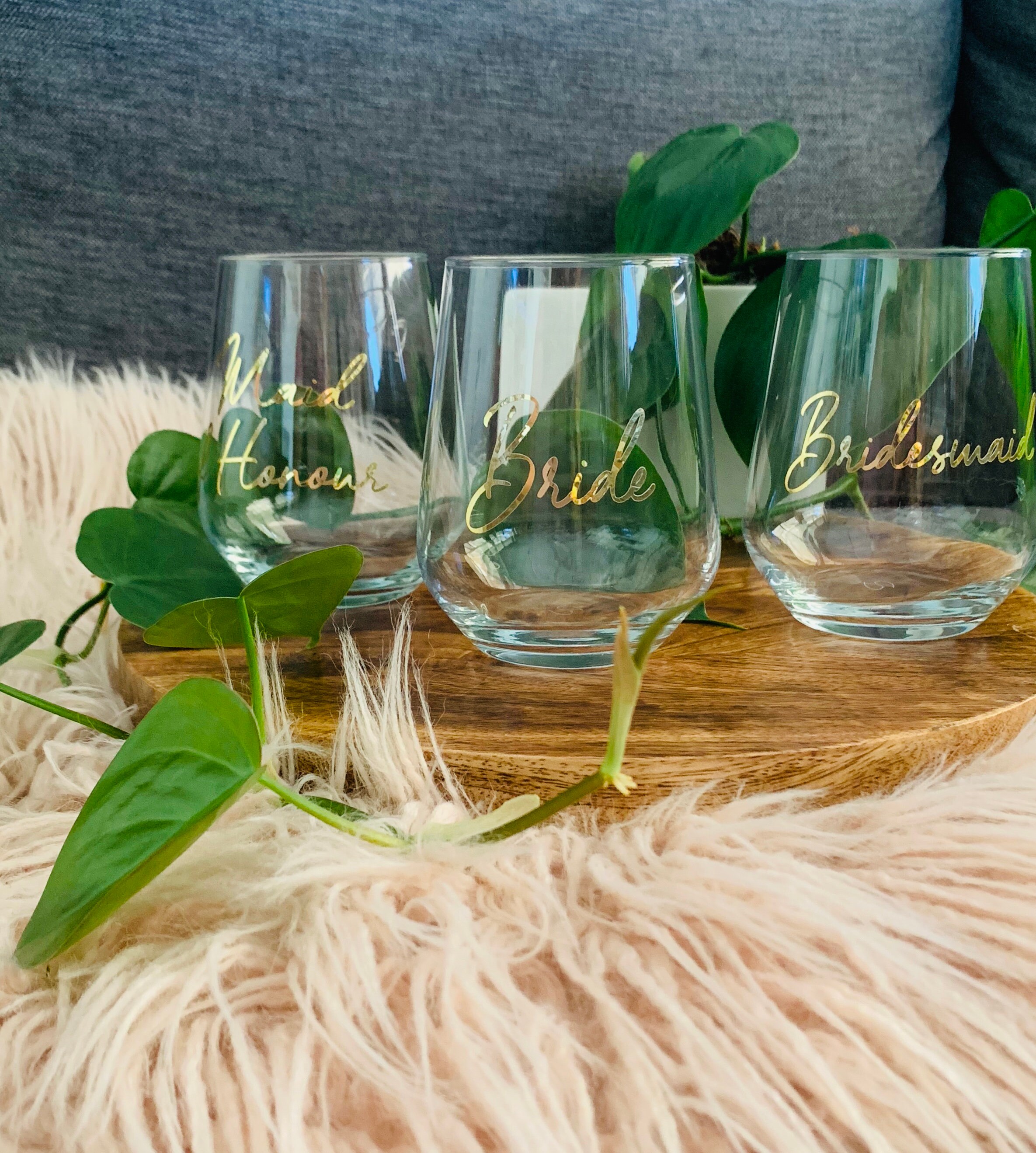 DIY Personalised Wedding Wine Glass Sticker Etsy