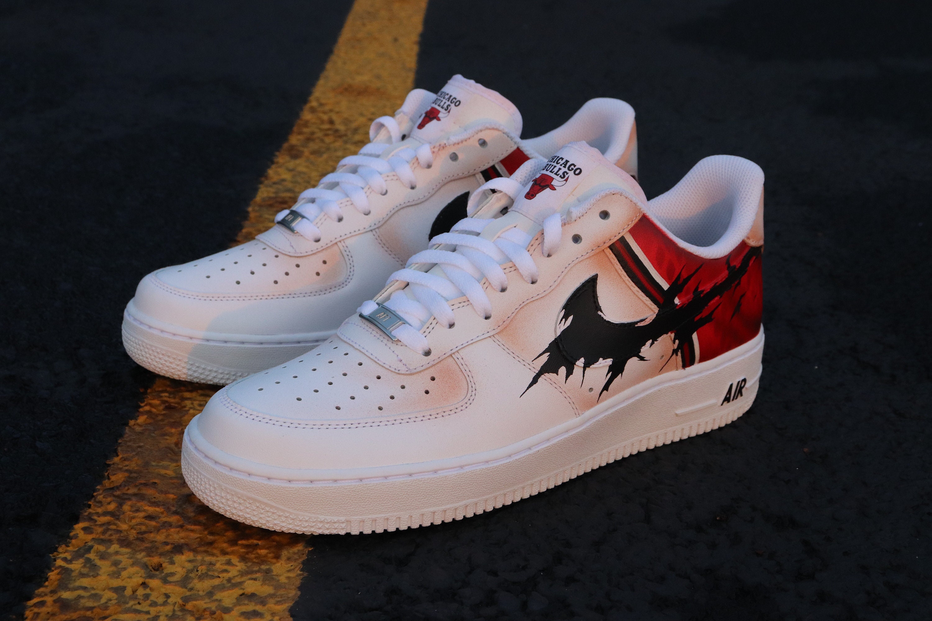 chicago bulls custom air force 1