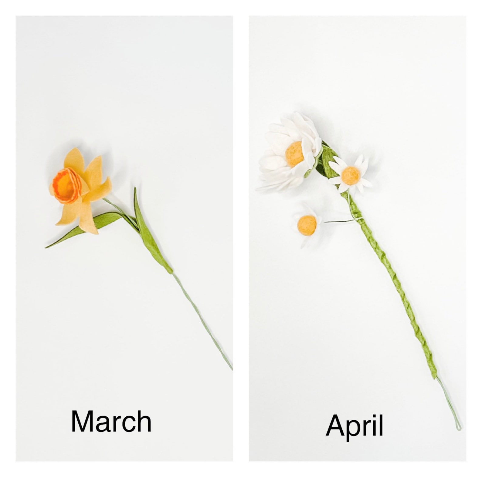 Birth month flower build your own bouquet Etsy