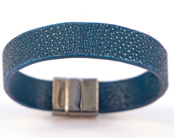 Unisex Teal Stingray (Shagreen) Bracelet