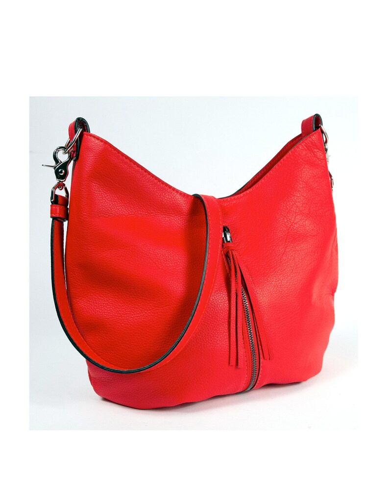 silver leather hobo bag