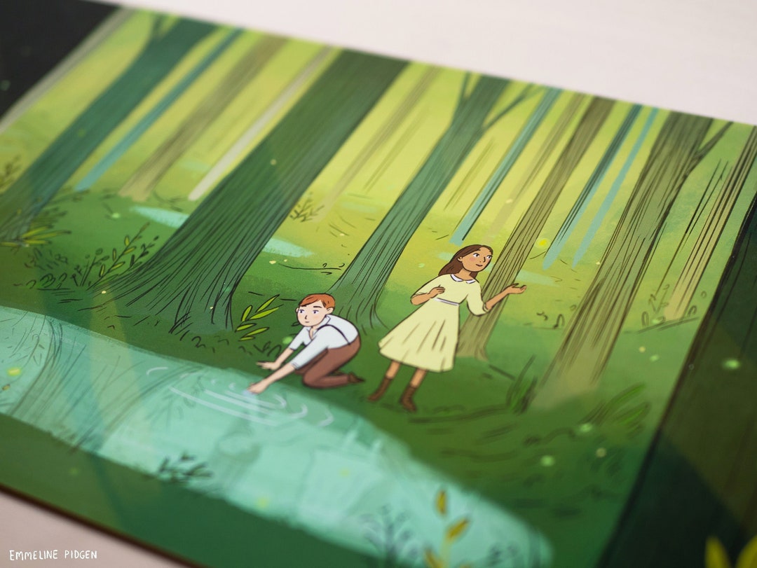 The Wood Between the Worlds Illustrated Print Inspired by the