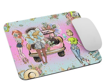 Wanderlust with Friends Mouse pad | Desk Mat | Rectangular Mouse Pad | Home Office