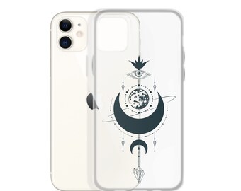 Mystical Moon 3rd Eye Clear Case for iPhone® | Phone Case | Galaxy | iPhone | Magic | Witch