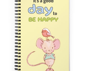 Its a good day to be happy Spiral Notebook | Journal | Notepad | Doted Journal | Planning | Planner | Point Journal