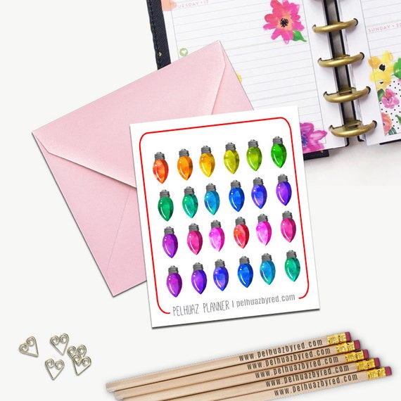 Christmas Lights Stickers Christmas Lights Stickers Planner Etsy image 0 - Christmas Lights Stickers Christmas Lights Stickers Planner Etsy
