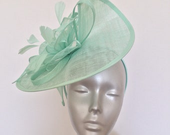 Mint Green Fascinator Race Day Hats 