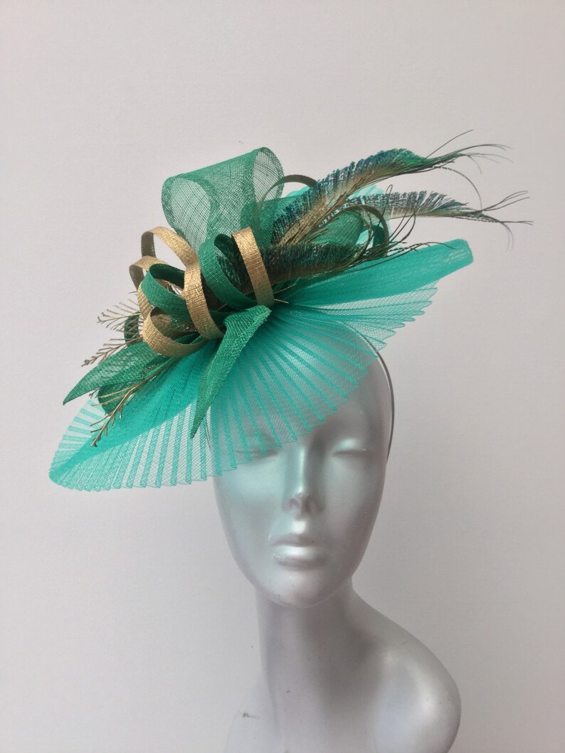 Emerald Green Fascinator. Etsy