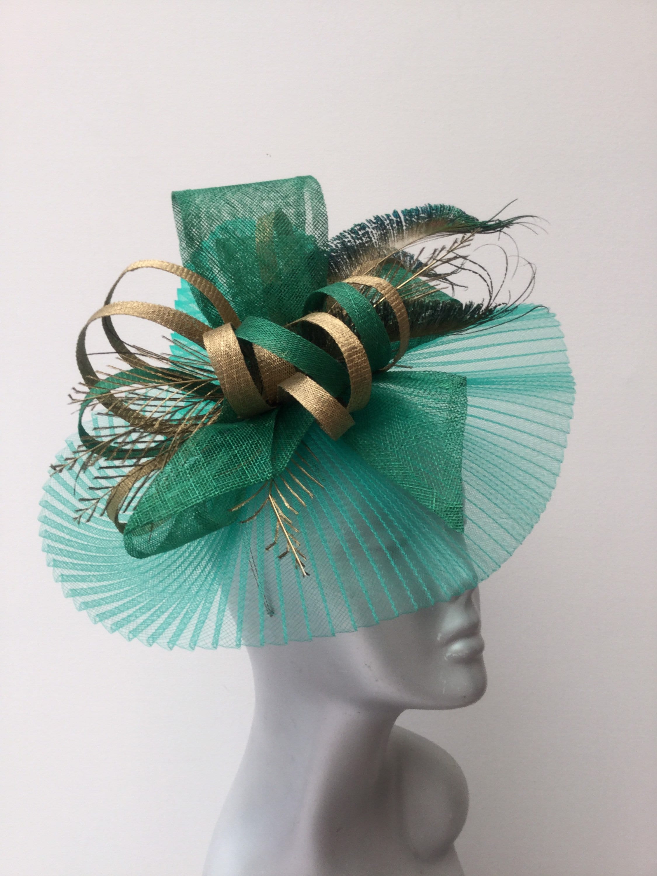 Emerald Green Fascinator. Etsy