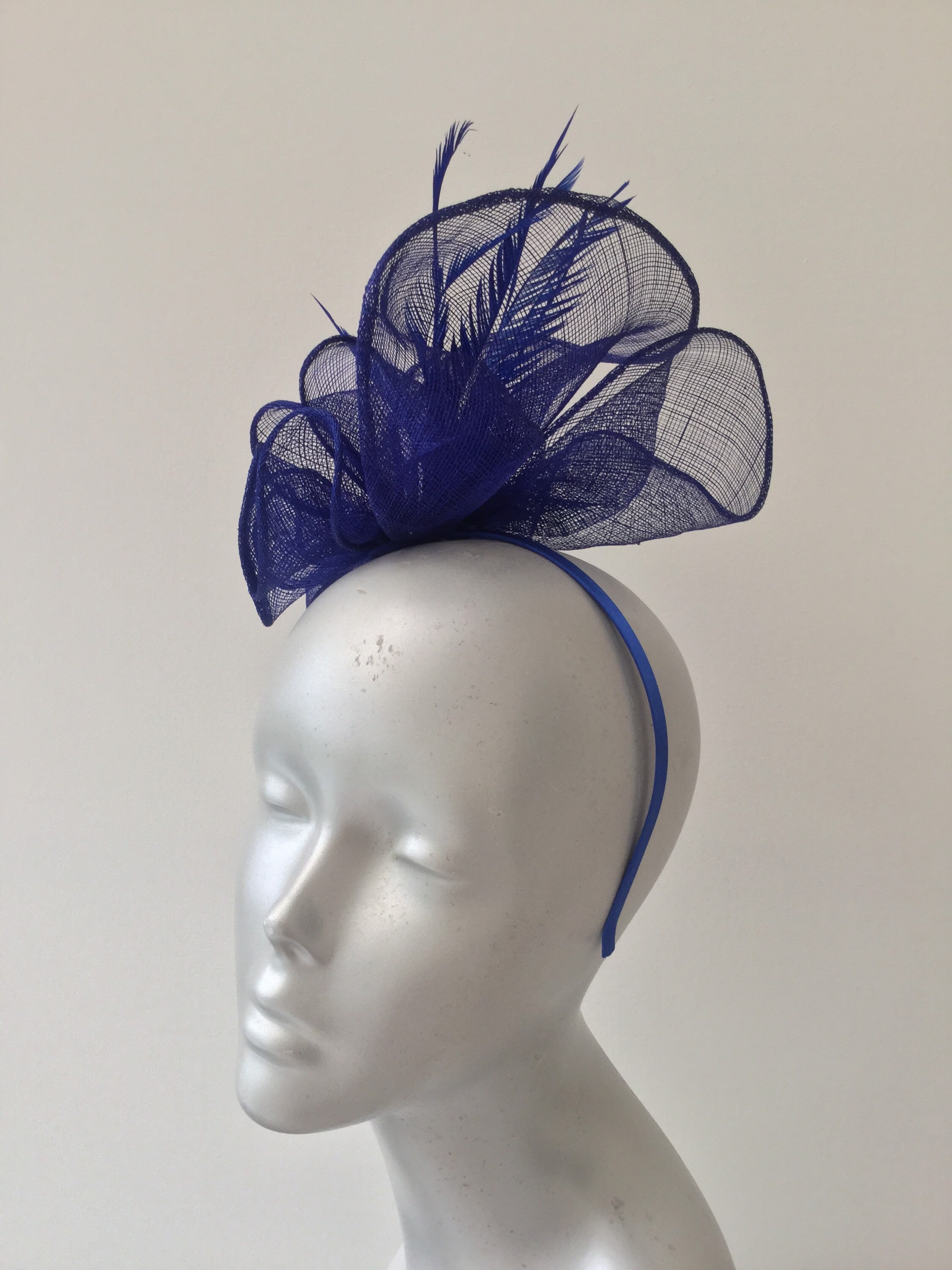 Royal Blue/Cobalt Blue Fascinator. Etsy