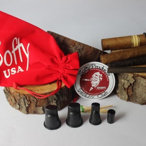 Softy rubber cigar holder mouthpiece tip set (20 to 64 ring sizes)