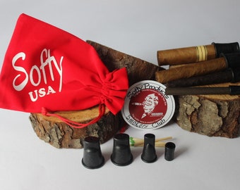 Softy rubber cigar holder mouthpiece tip set (20 to 64 ring sizes)
